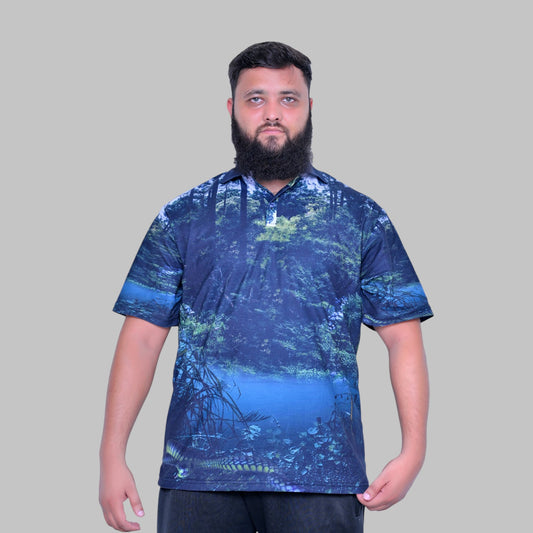 Pine Trees & Sky Polo Shirt