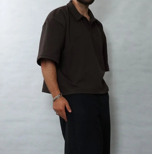Oversize - polo shirt unisex boxy pattern XS - XXL
